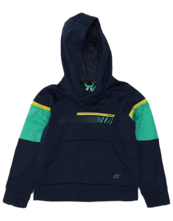 Maglione con cappuccio per ragazzi RUSSELL ATHLETIC 7-8 anni medio blu navy