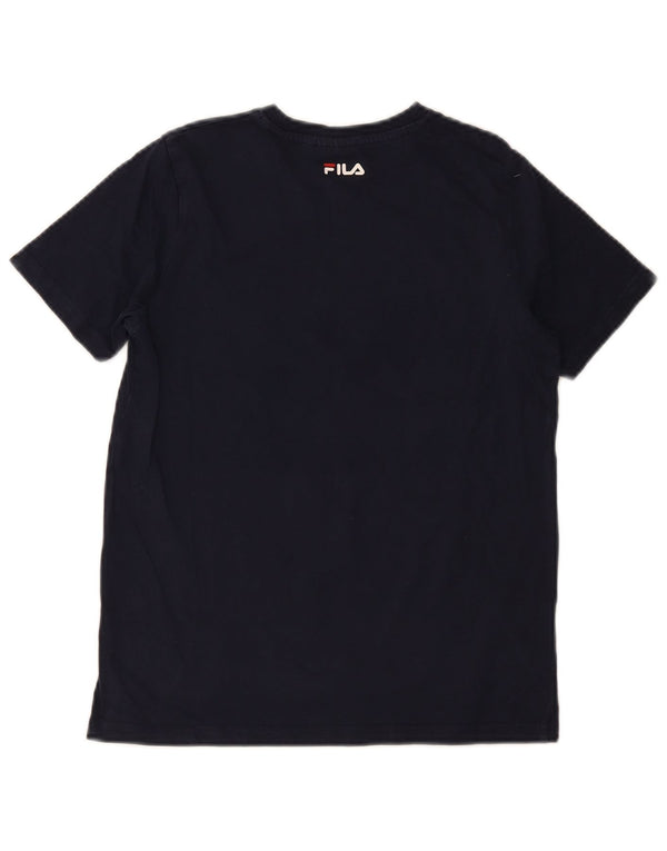 Maglietta grafica per ragazzi Fila 11-12 anni blu navy