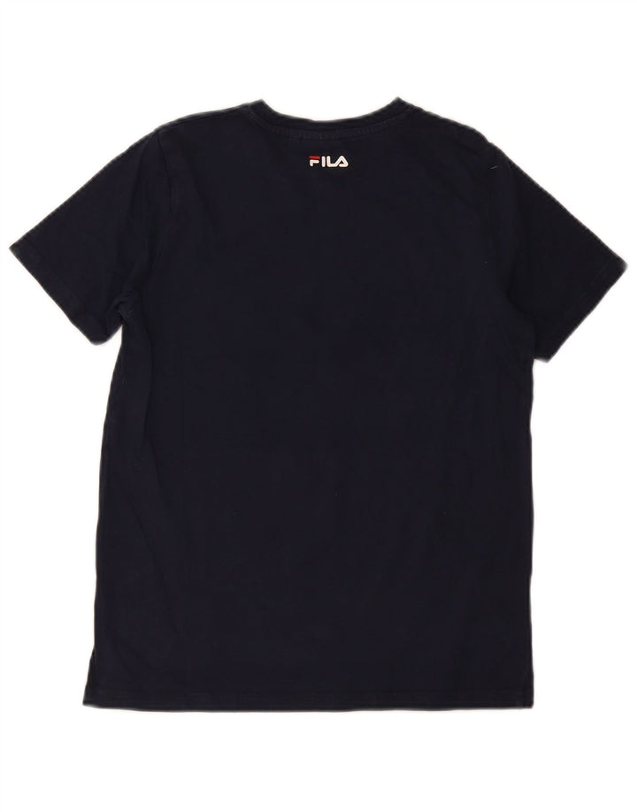 Maglietta grafica per ragazzi Fila 11-12 anni blu navy