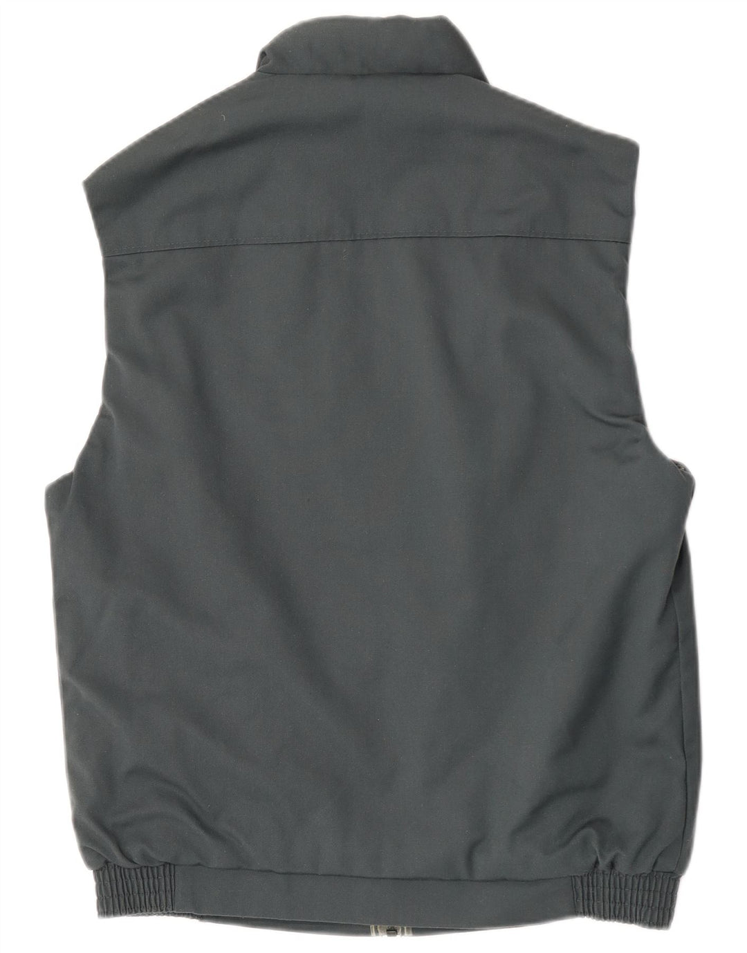 Gilet da uomo vintage UK 38 poliestere grigio medio