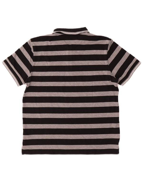 Polo Hugo Boss da uomo vestibilità regolare, grande cotone a righe nere