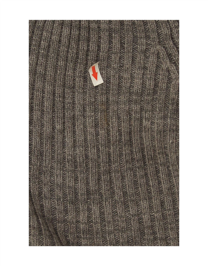Maglione da uomo Jack & Jones con bottoni e collo grande in cotone grigio