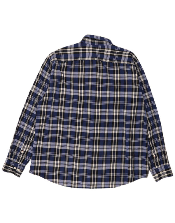 Camicia da uomo vestibilità regolare Tommy Hilfiger 2XL cotone a quadri blu
