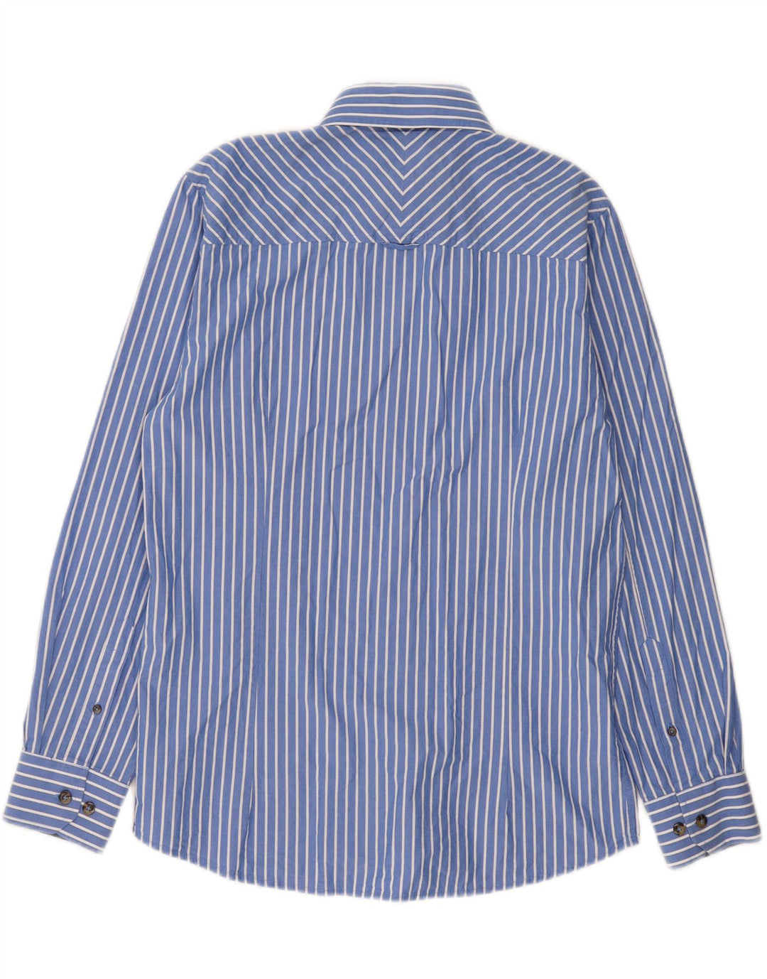 Camicia da uomo VINTAGE a righe blu medio