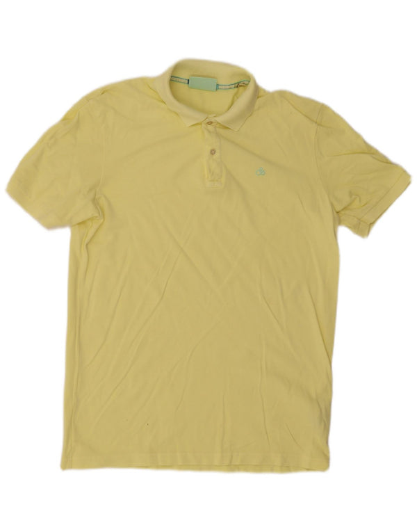 Polo da uomo Scotch & Soda in cotone giallo medio
