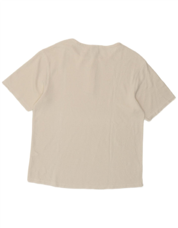 T-shirt Zara da uomo Top bianca media