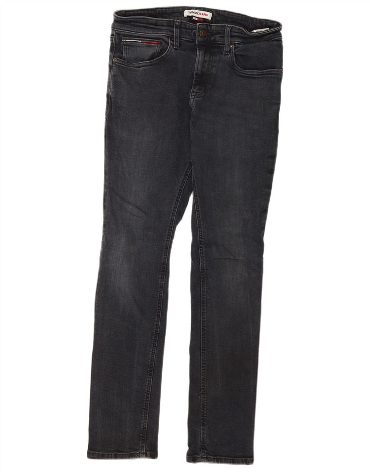 Jeans slim da uomo Tommy Hilfiger W32 L32 cotone grigio