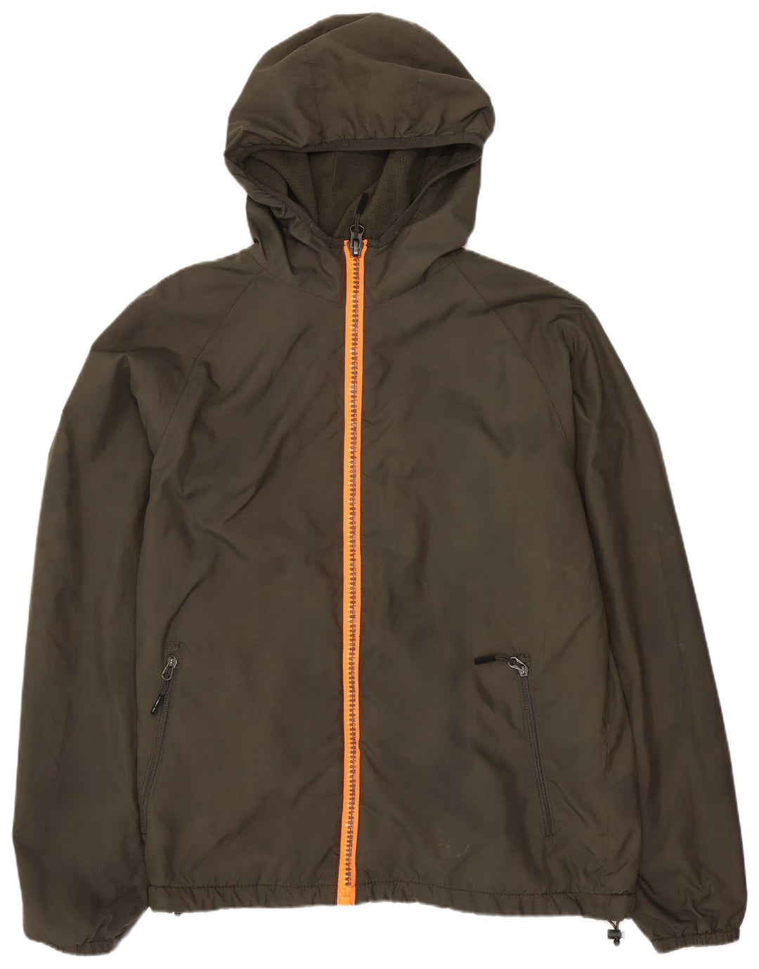 Giacca a vento con cappuccio da donna New Balance UK 14 poliestere kaki medio