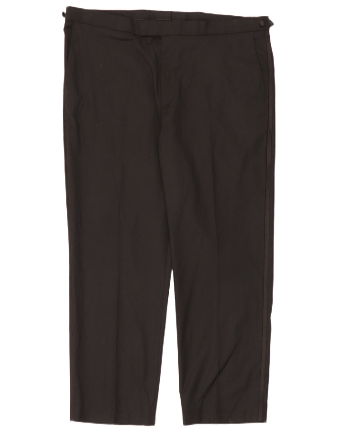 Pantaloni da abito vestibilità regolare Marks & Spencer da uomo W40 L29 poliestere nero