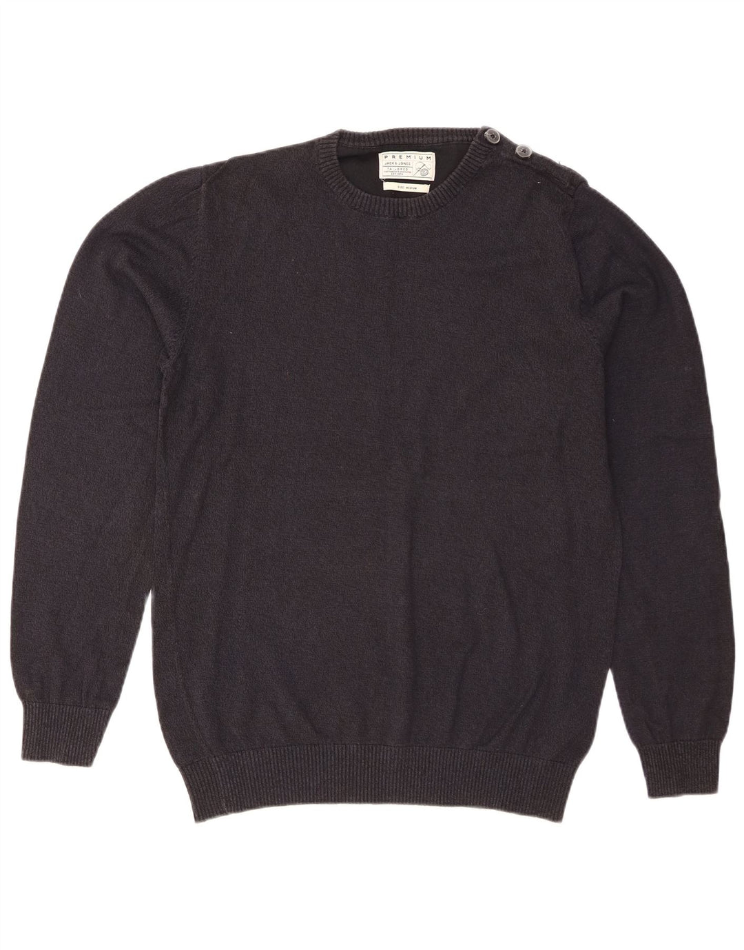 Maglione maglione girocollo da uomo vestibilità regolare Jack & Jones blu navy medio