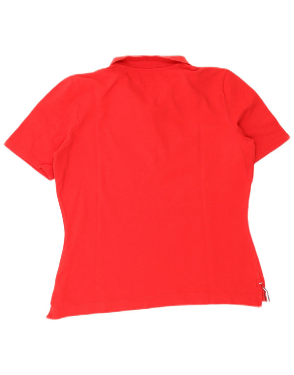 Polo da donna vestibilità regolare Tommy Hilfiger UK 12 media rossa