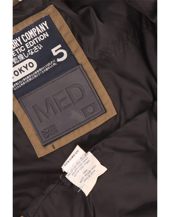 Giacca imbottita da donna Superdry UK 14 nylon beige medio