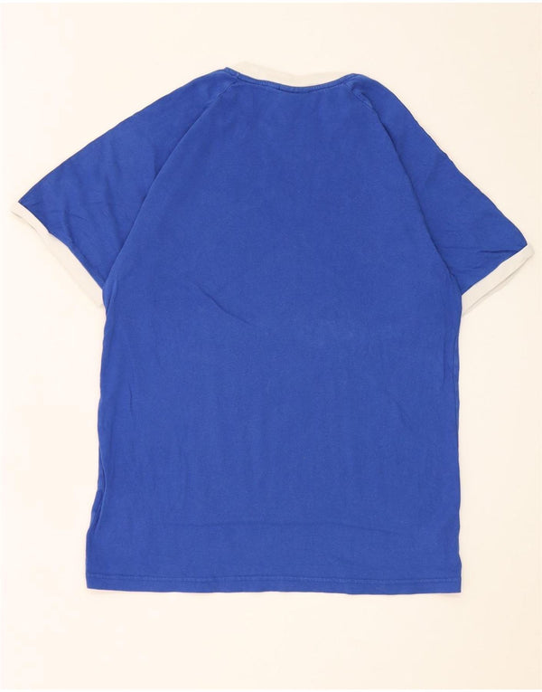 T-shirt da uomo Adidas Top in cotone blu medio