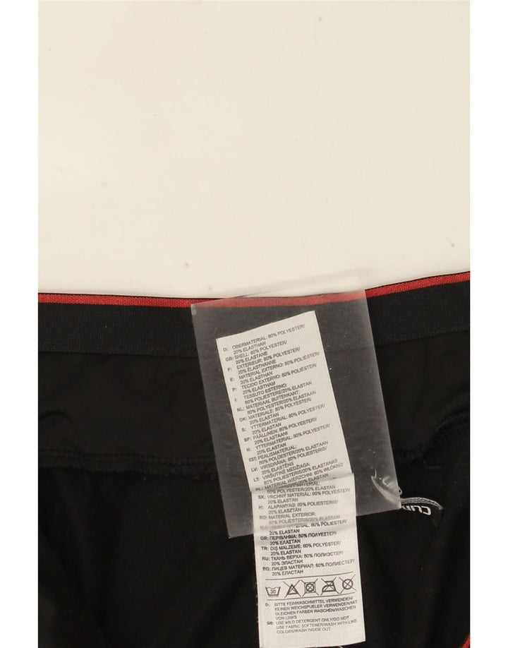 Pantaloni da tuta da donna ADIDAS Capri Joggers UK 14 Large Nero Poliestere