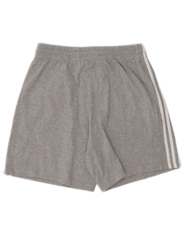Pantaloncini sportivi da uomo Adidas Large in cotone chiazzato grigio