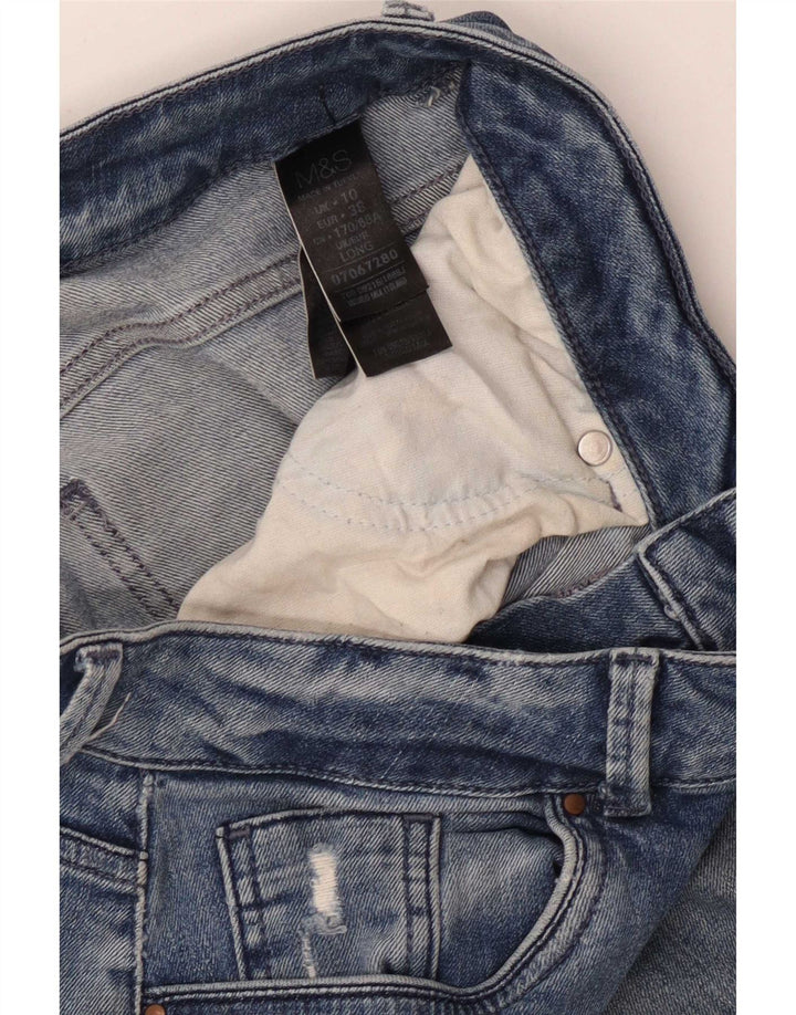 Jeans slim Girlfriend da donna Marks & Spencer UK 10 piccoli W30 L31 blu