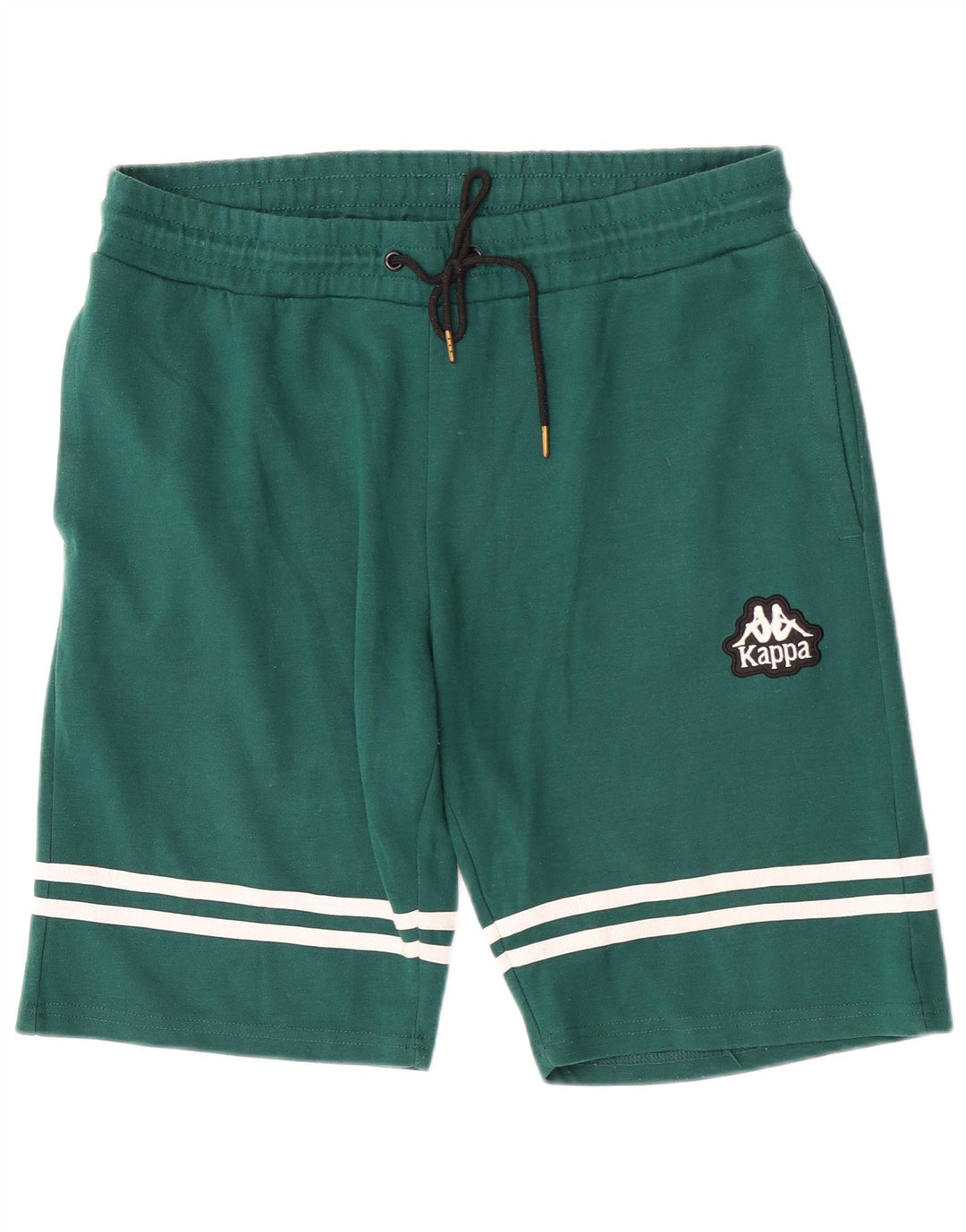 Pantaloncini sportivi da uomo Kappa grandi in poliestere a righe verdi