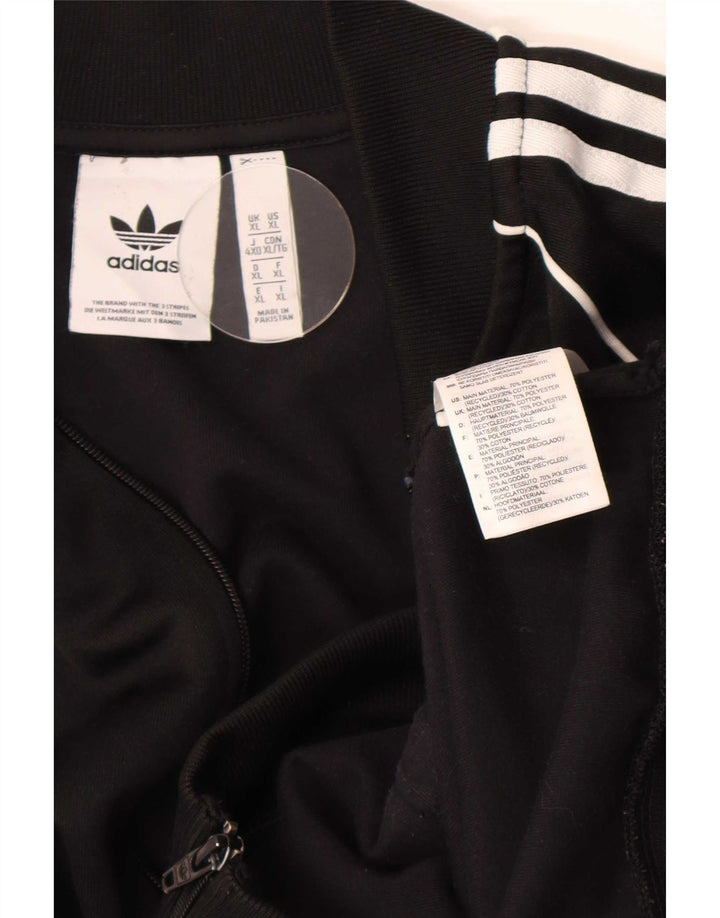 Giacca da ginnastica da uomo Adidas XL nera in poliestere