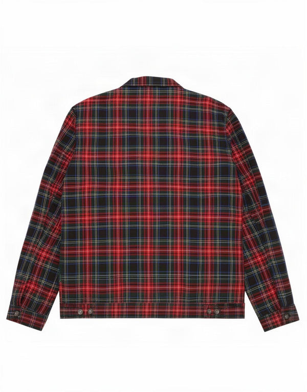 Giubbotto bomber da uomo Zara UK 40 Grande poliestere scozzese multicolore