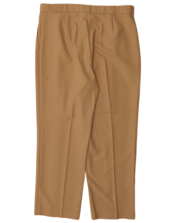 Pantaloni chino dritti da donna Marks & Spencer UK 16 Large W34 L28 Beige