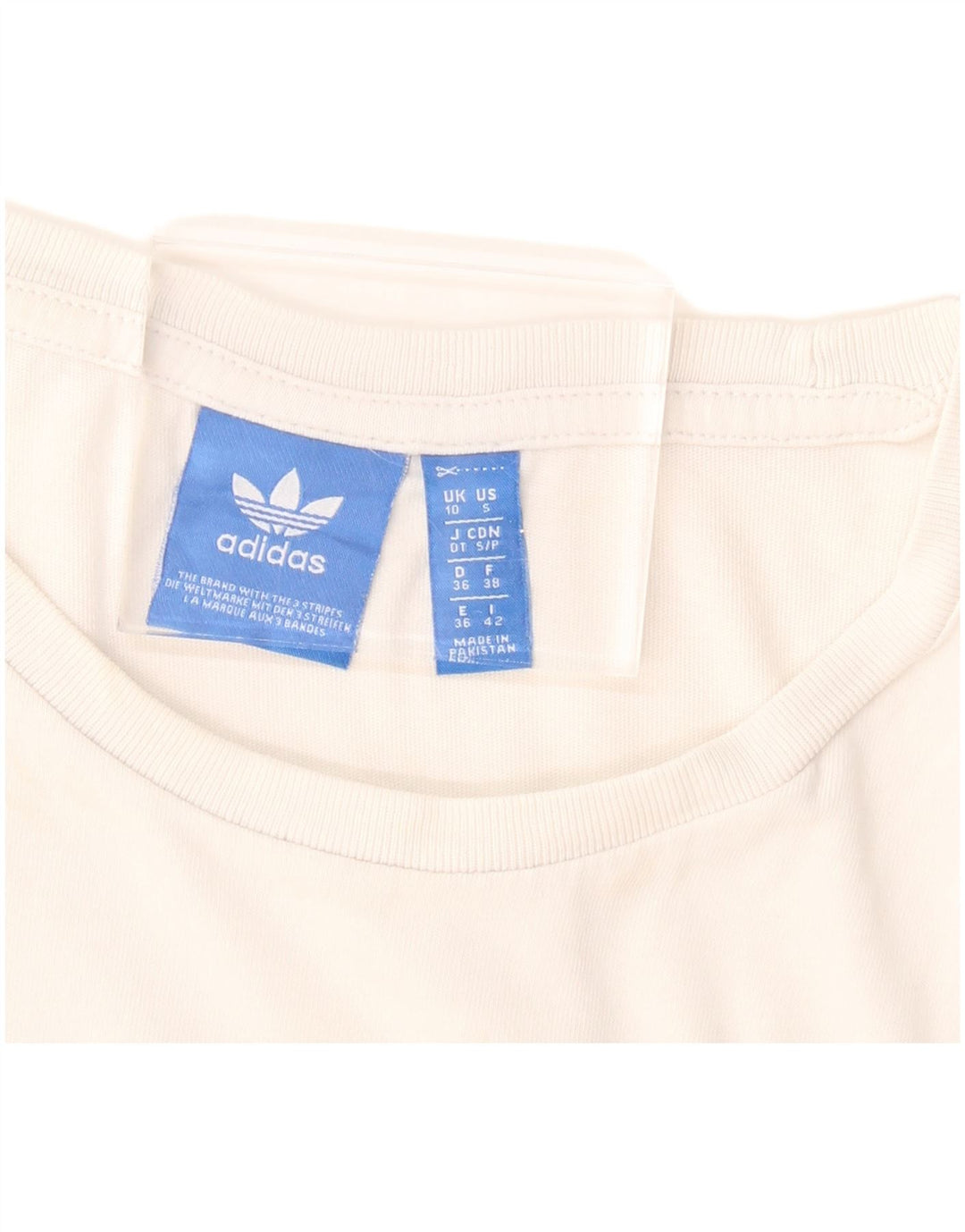 ADIDAS Womens Graphic T-Shirt Top UK 10 Small White