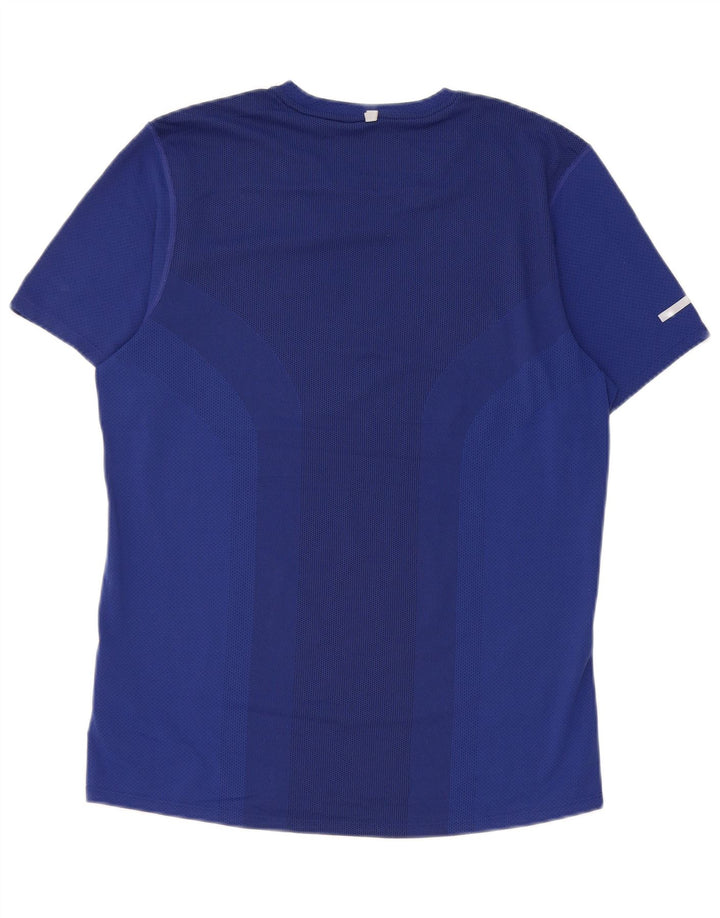 T-shirt grafica Nike Dri Fit da uomo, piccola, in poliestere blu