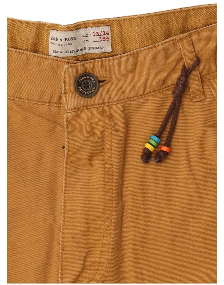 Pantaloncini cargo Zara da bambino 13-14 anni W28 in cotone marrone