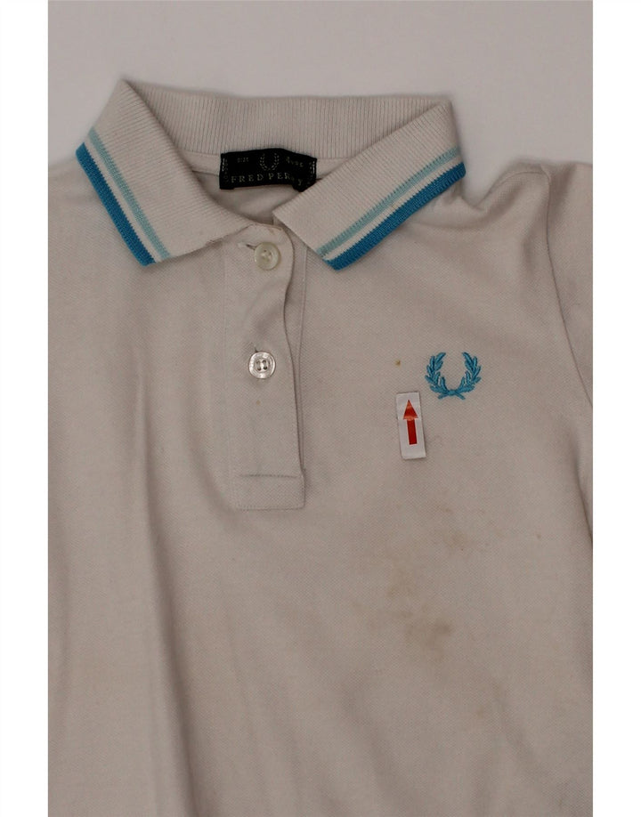 Polo Fred Perry da bambino 3-4 anni in cotone bianco sporco