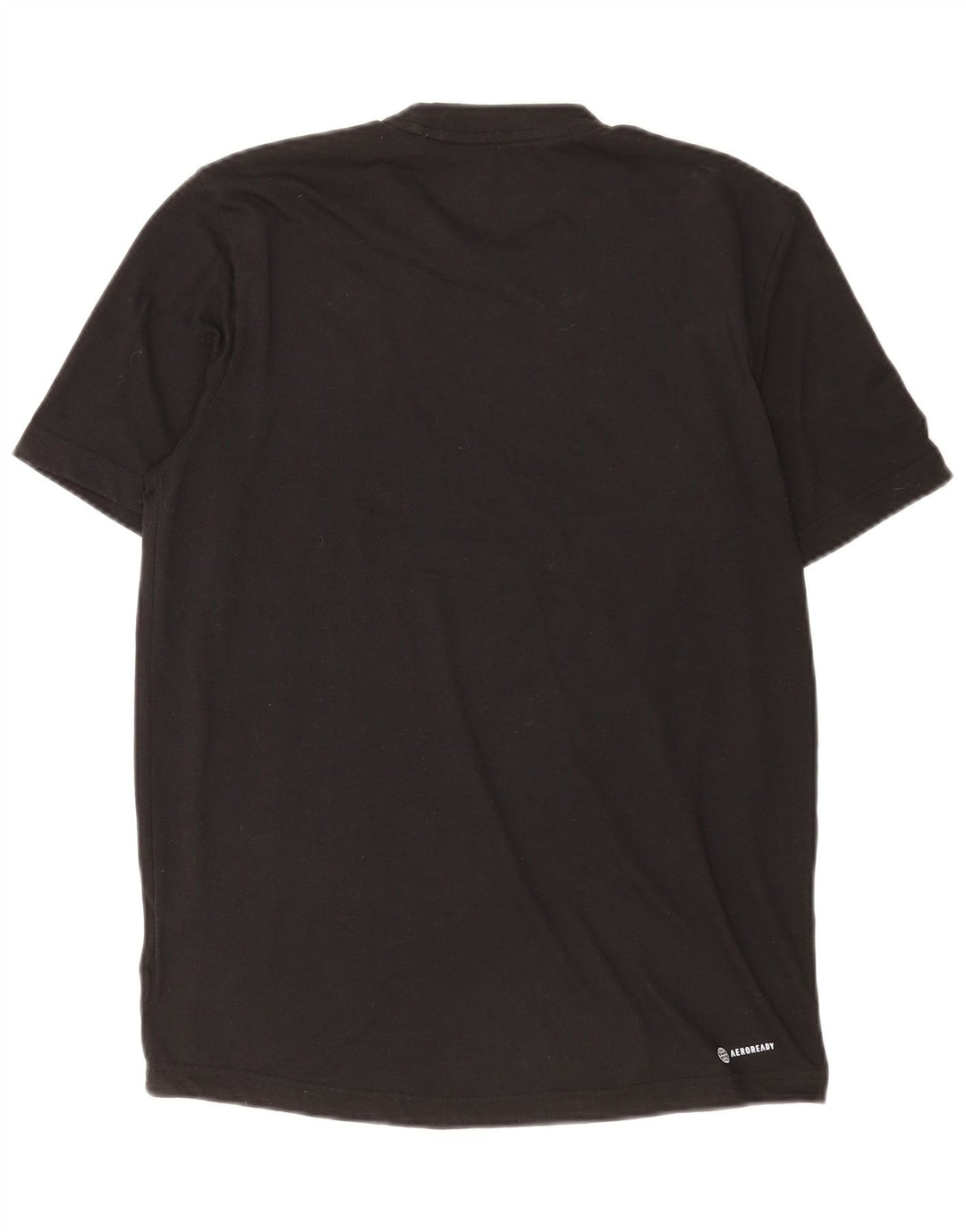 T-shirt grafica Adidas Aeroready da uomo, piccola, in poliestere nero