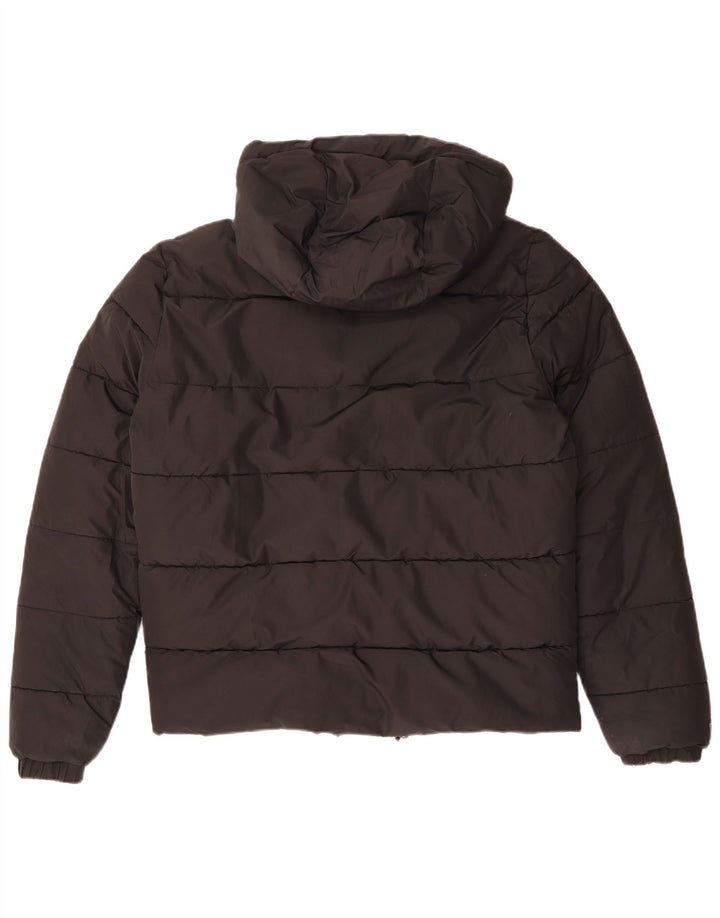 Giacca imbottita con cappuccio da uomo Superdry UK 40 grande poliestere nero