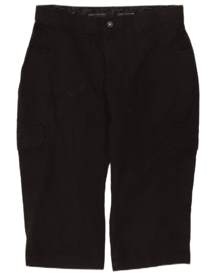 Bermuda cargo da donna LEE US 6 medi W30 cotone nero