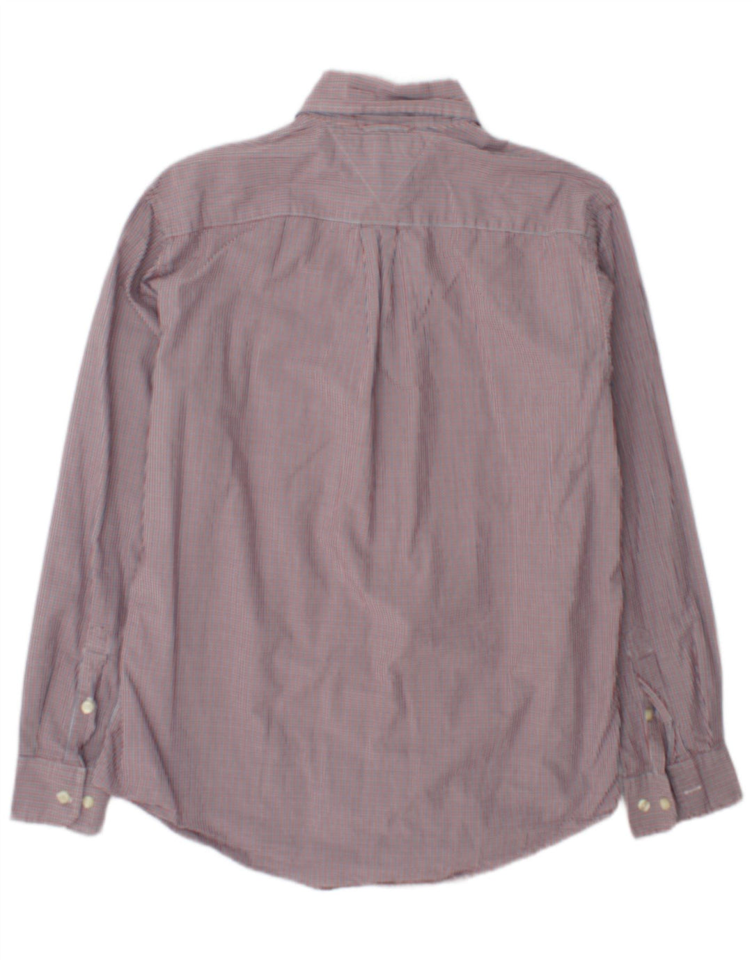 Camicia da uomo Tommy Hilfiger piccola in cotone a quadretti rossi