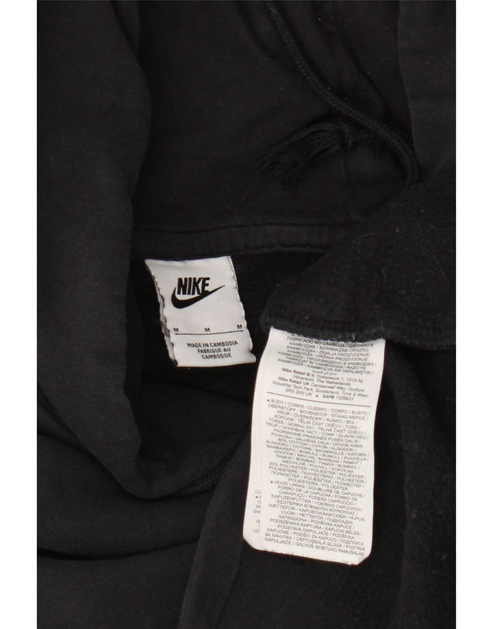 Felpa con cappuccio oversize da donna Nike UK 14 cotone medio nero