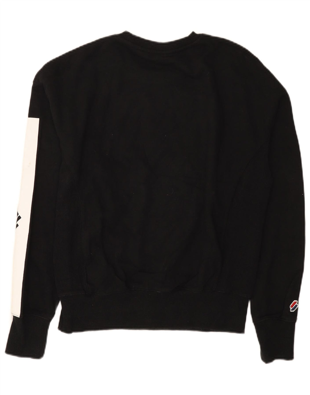 Felpa con grafica da donna Superdry Maglione UK 12 Medium Black Colourblock