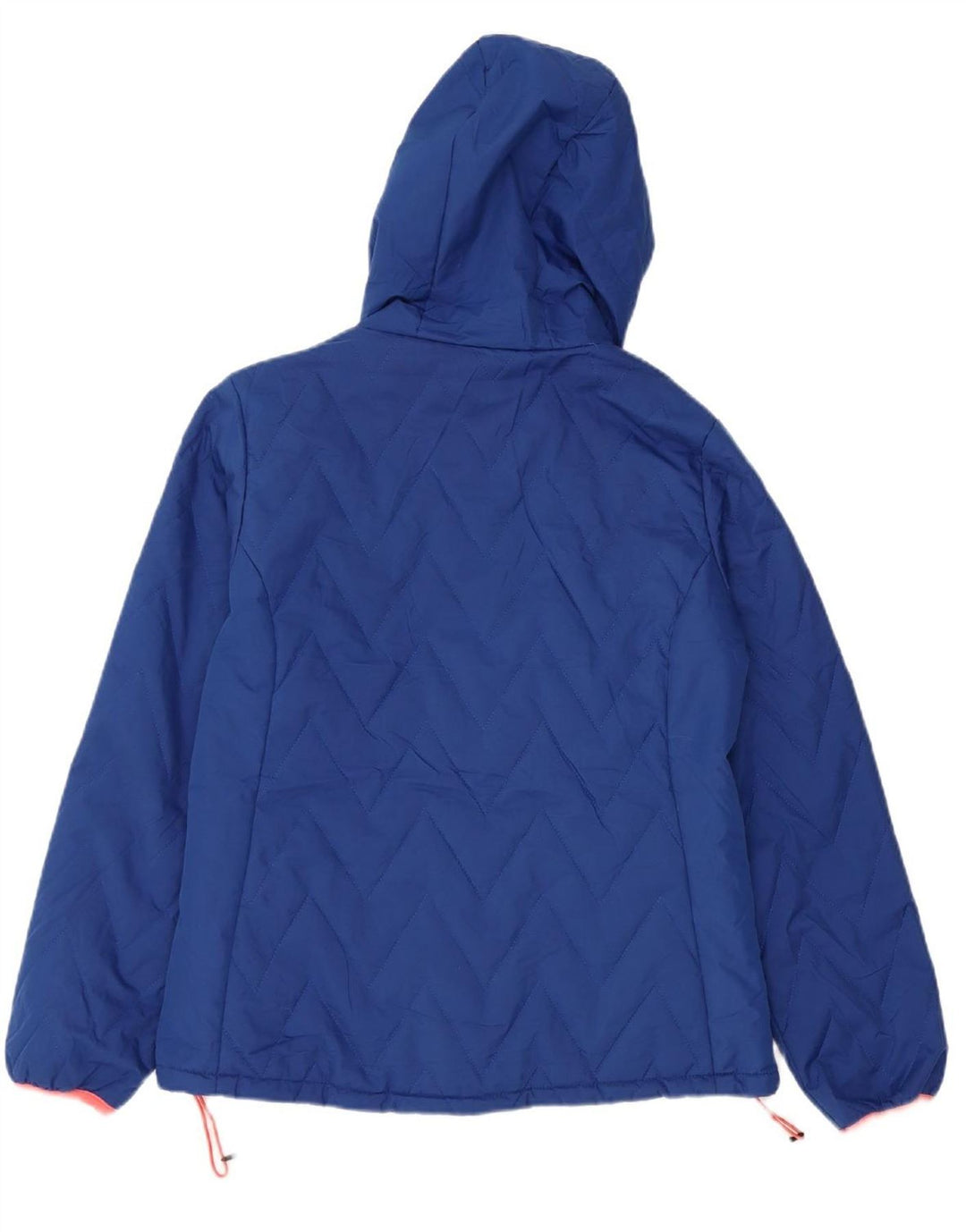 BRUGI Womens Hooded Padded Jacket UK 10 Small Blue Polyester