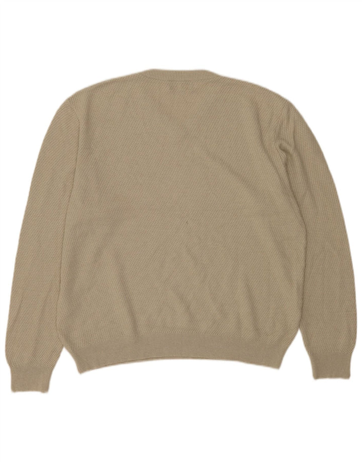 Maglione da uomo con scollo a V Marks & Spencer in acrilico beige medio