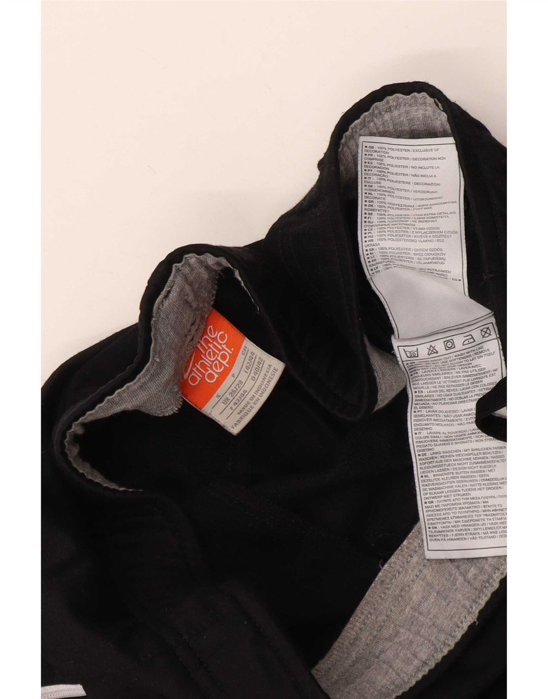 Pantaloni da tuta Nike da uomo piccoli in poliestere nero