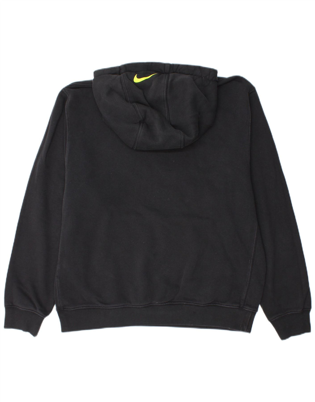 Felpa con cappuccio grafica da uomo NIKE, cotone nero medio