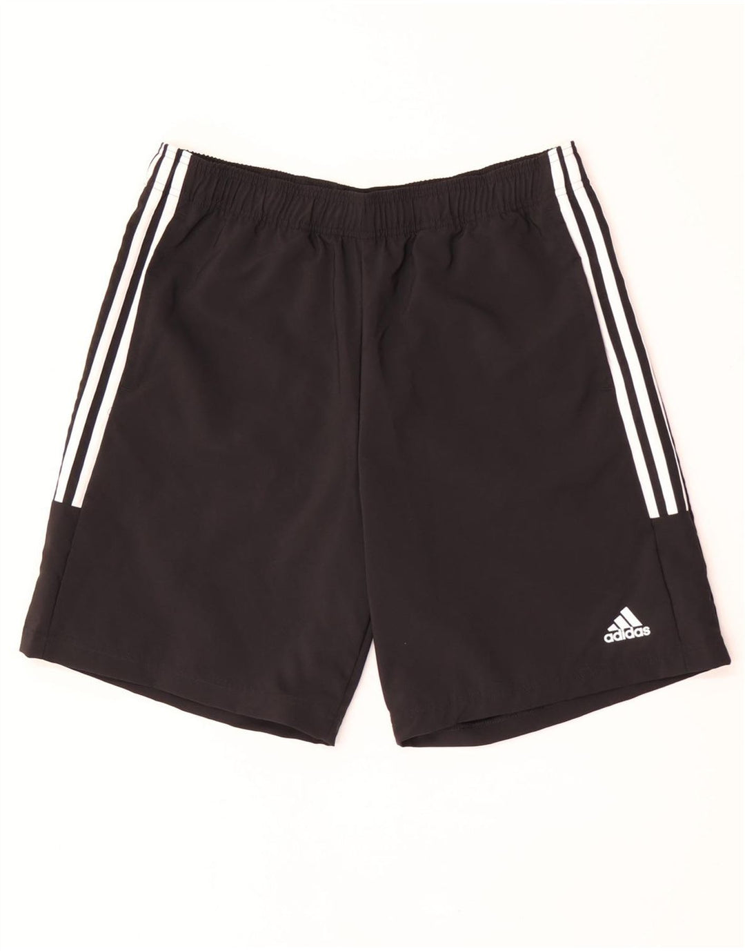 Pantaloncini sportivi da uomo Adidas grandi in poliestere nero