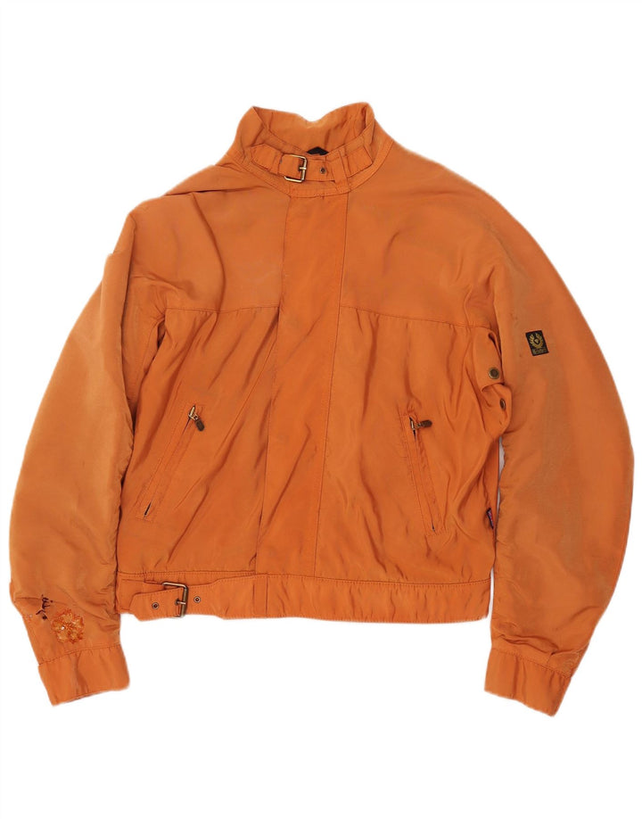 Giubbotto bomber oversize da donna Belstaff IT 44 Nylon floreale arancione medio