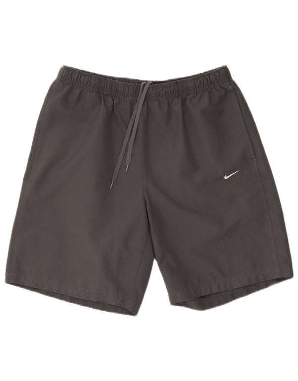 Pantaloncini sportivi da uomo NIKE grandi in poliestere grigio