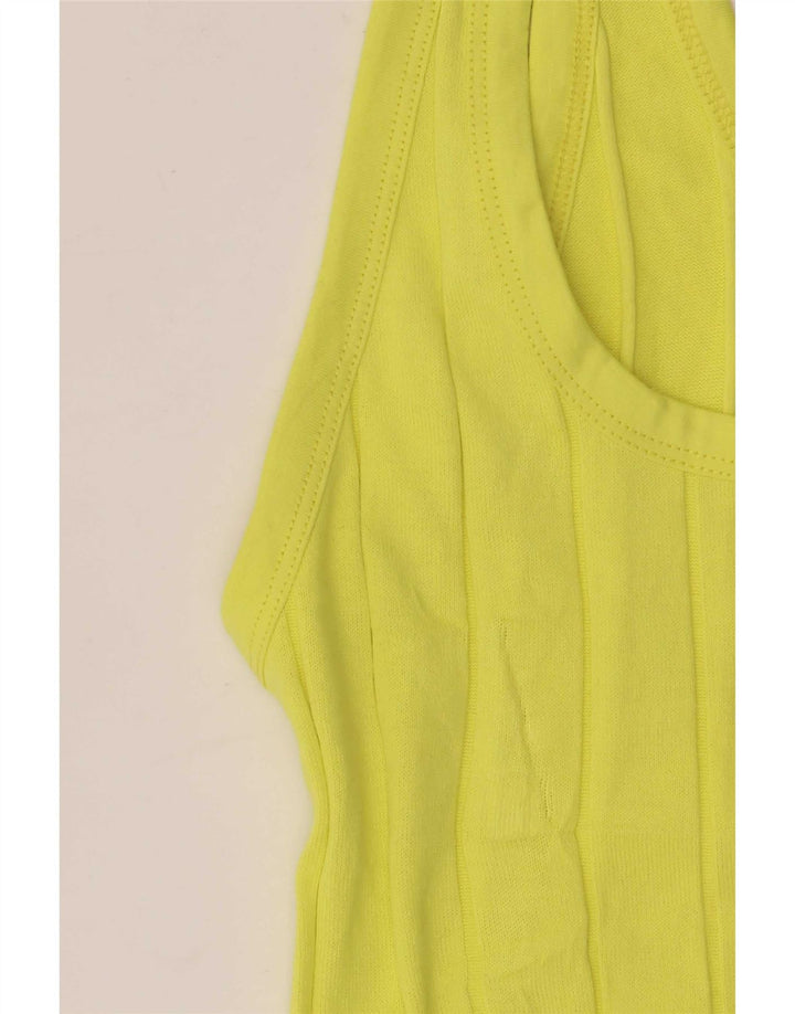 Canotta da donna Massimo Dutti UK 8 piccola in cotone giallo