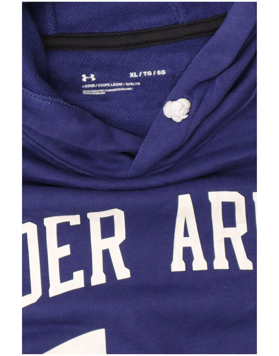 Felpa con cappuccio grafica da uomo Under Armour XL blu navy