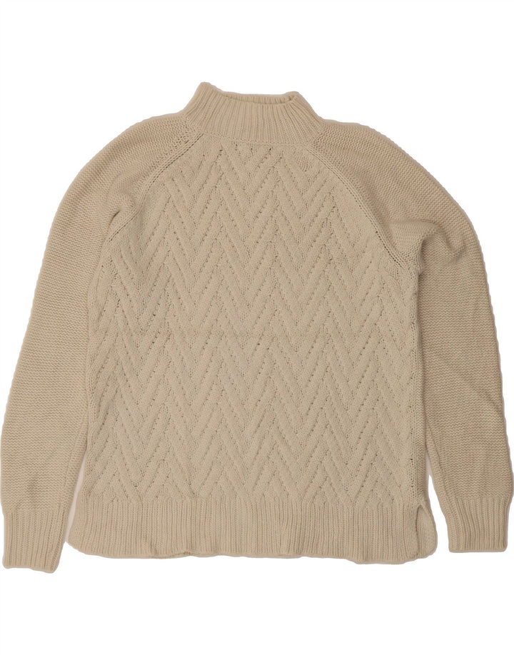 CHAPS Womens Turtle Neck Jumper Sweater UK 16 Large White Cotton Vintage Chaps and Second-Hand Chaps from Messina Hembry 