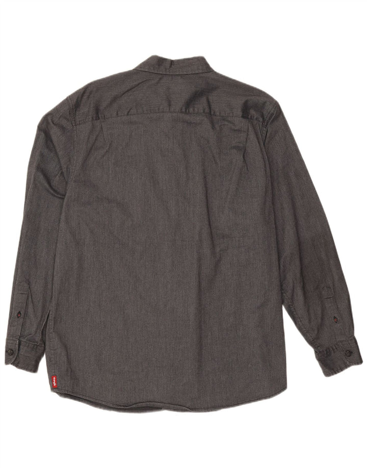 Camicia da uomo Wrangler XL in cotone grigio