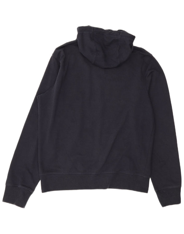 Maglione con cappuccio e zip da uomo New Balance blu navy medio