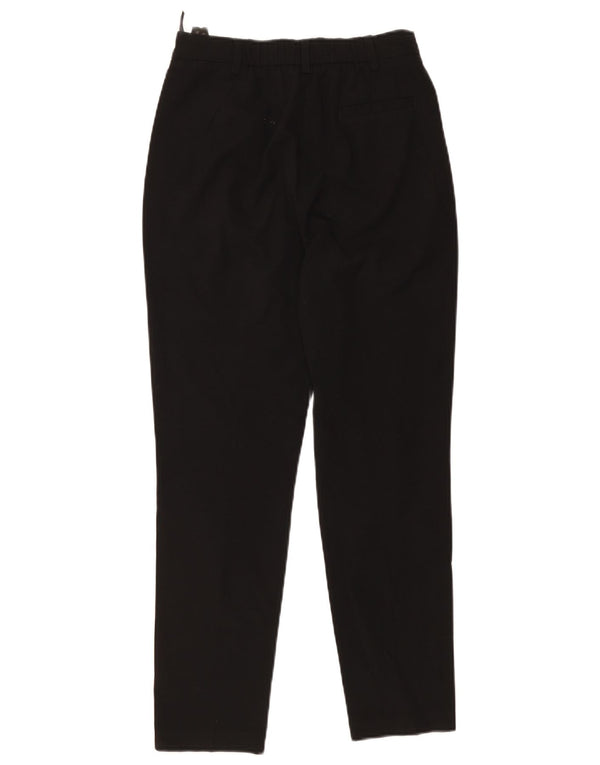 Pantaloni chino dritti da donna Marks & Spencer UK 8 piccoli W28 L26 neri