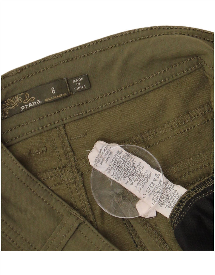 PRANA Womens Straight Cargo Trousers US 8 Medium W32 L31 Khaki Nylon