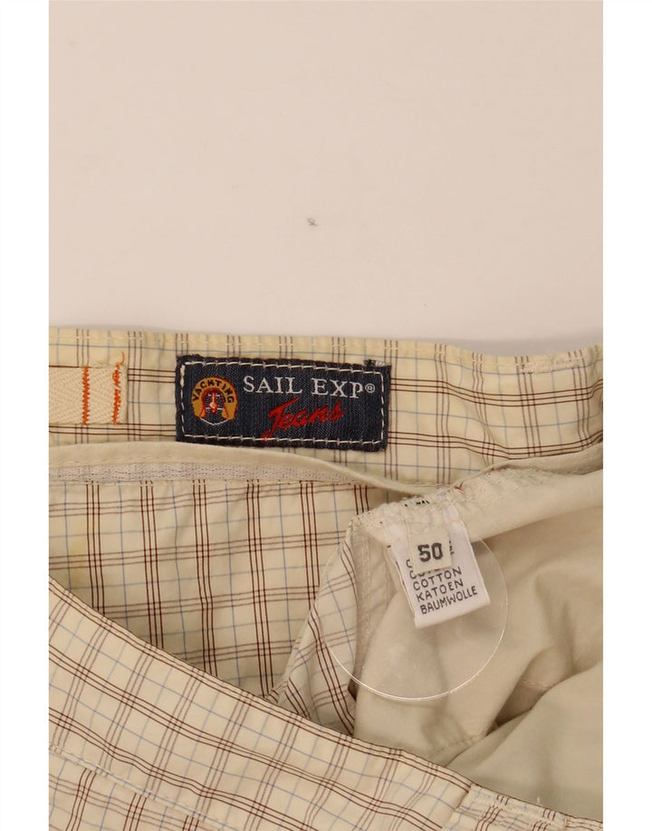 Pantaloncini cargo da uomo Sail Exp IT 50 Large W34 Cotone scozzese beige
