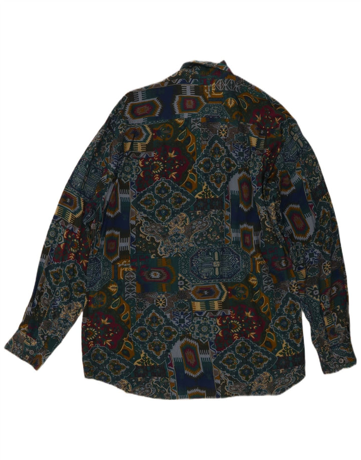 Camicia Togo Uomo Large Patchwork in viscosa multicolore